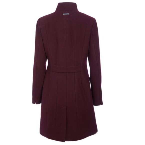 Vince Camuto Wool-Blend Longline Funnel Neck Coat - Picture 3 of 7